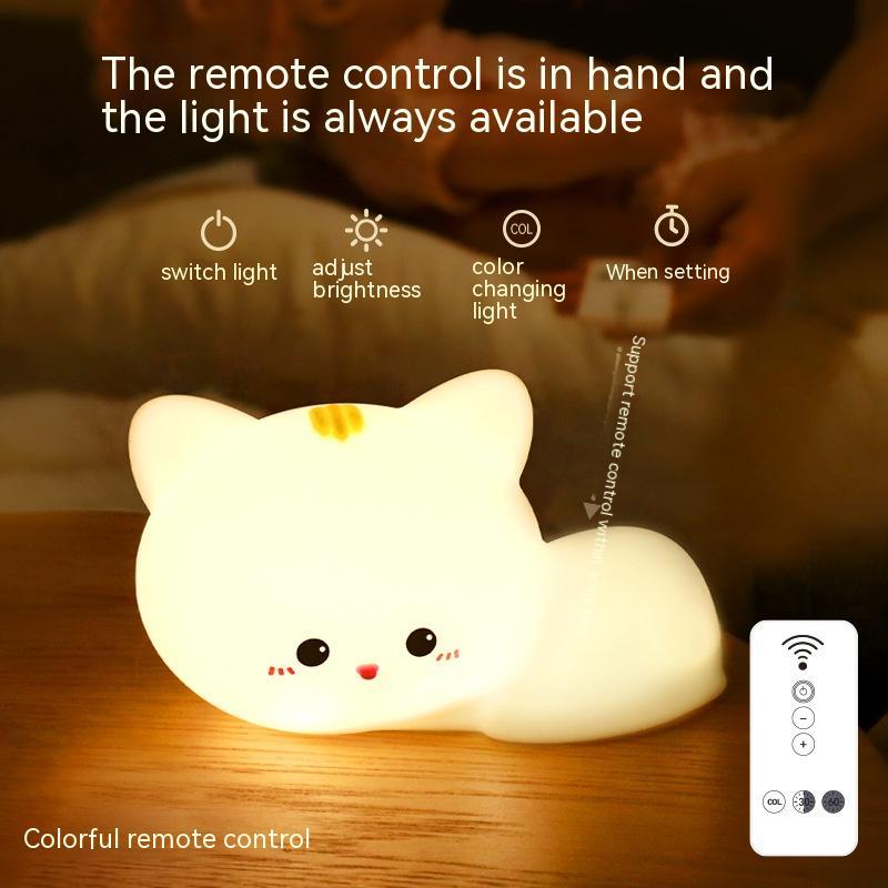 Kitty Glow: Adorable Silicone Lamp for Kids