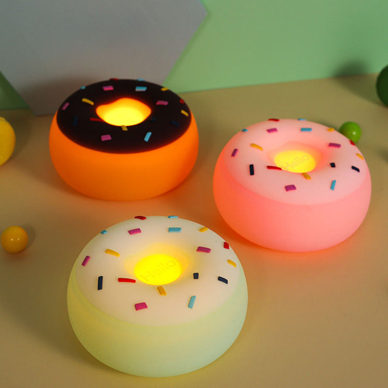 Donut Delight: Cute Silicone Lamp for Charging Up