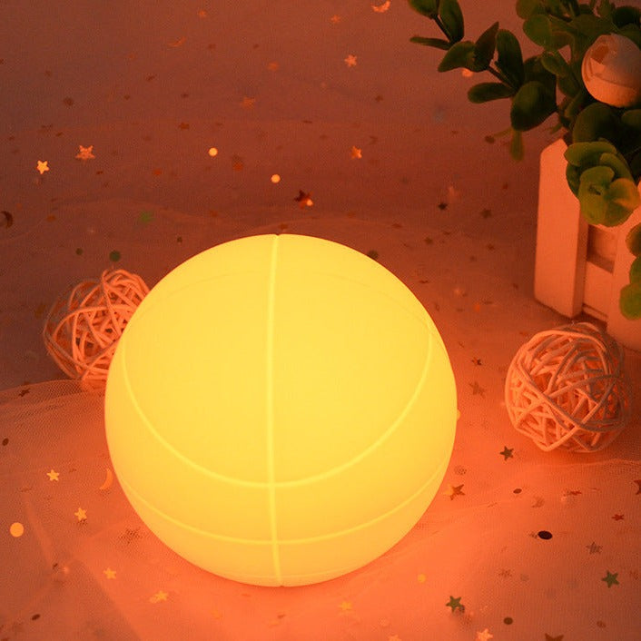 Swish Glow: Basketball Silicone Night Lamp