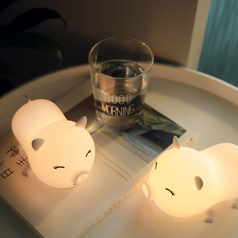 Adorable Piggy Glow: Cartoon Night Light