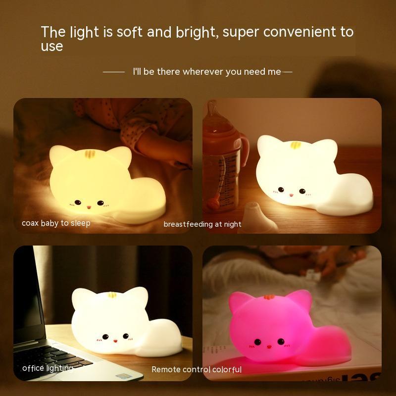 Kitty Glow: Adorable Silicone Lamp for Kids