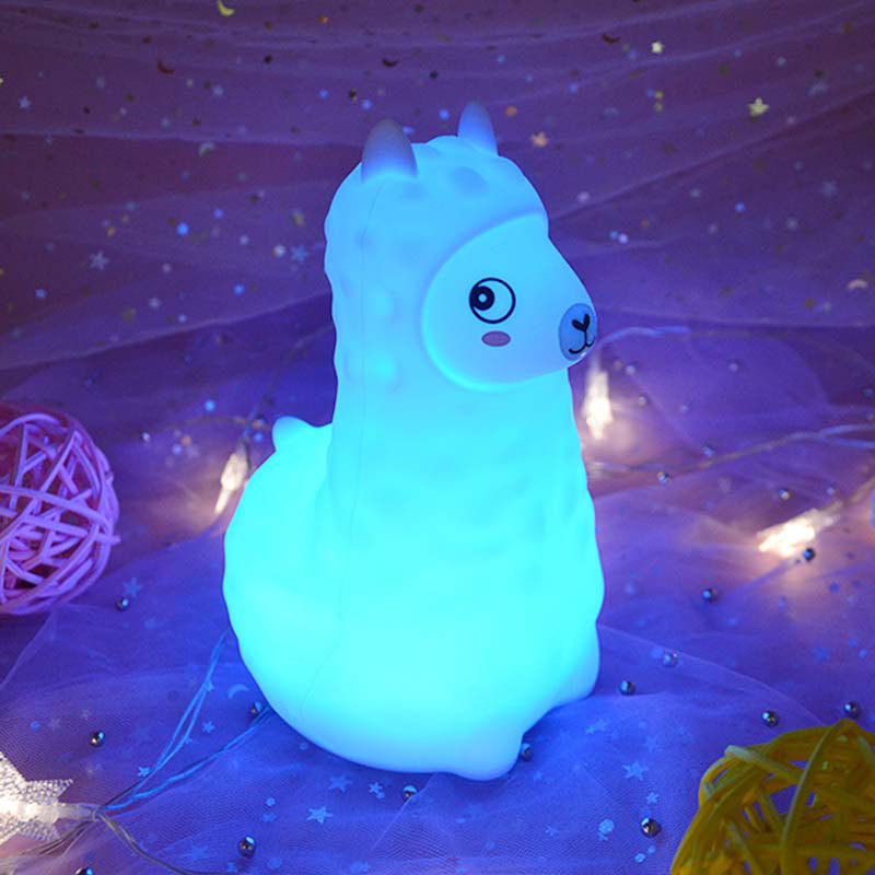 Alpaca Glow: Big, Color-Changing Silicone Night Light