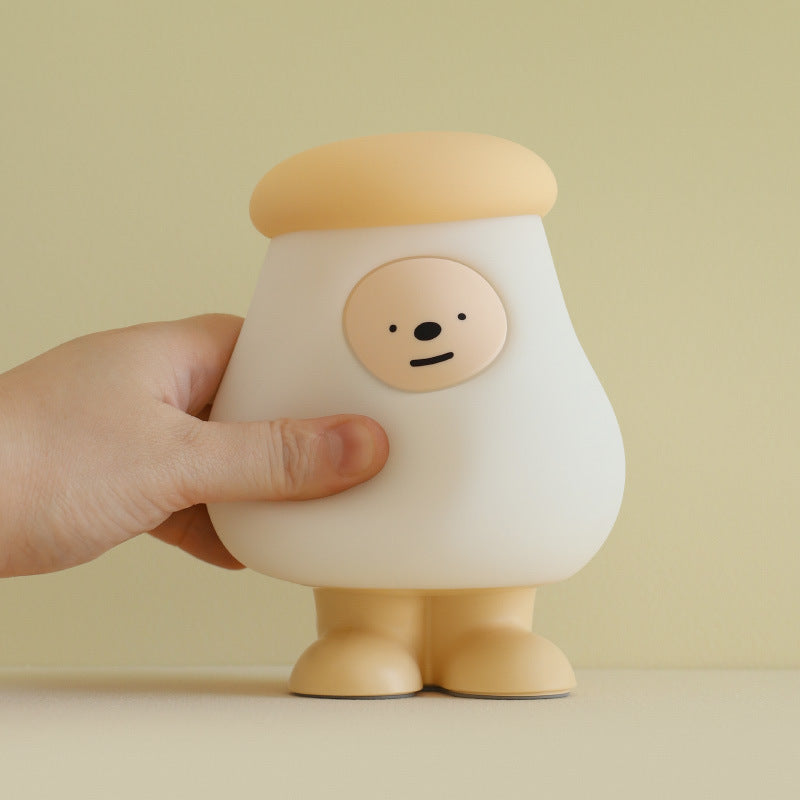 Mushroom Magic: Cute Rechargeable Silicone Bedside Night Light