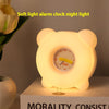 Cheery Cartoon Alarm Clock: Silicone Bedside Pat Night Lamp