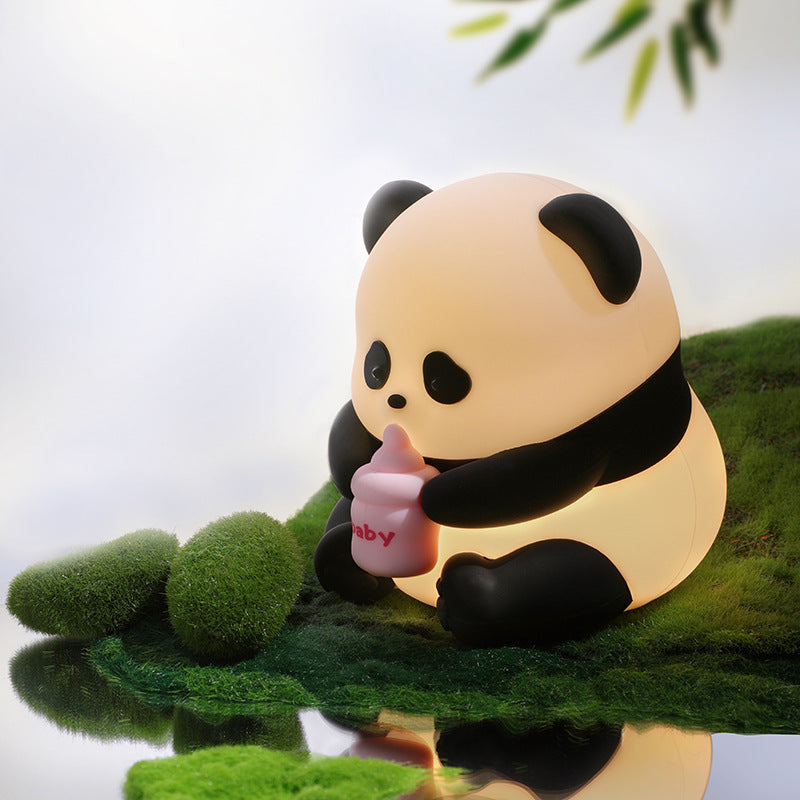 Blossom Panda: Colorful Silicone Pat Lamp