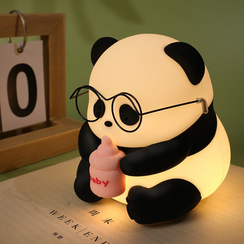 Blossom Panda: Colorful Silicone Pat Lamp