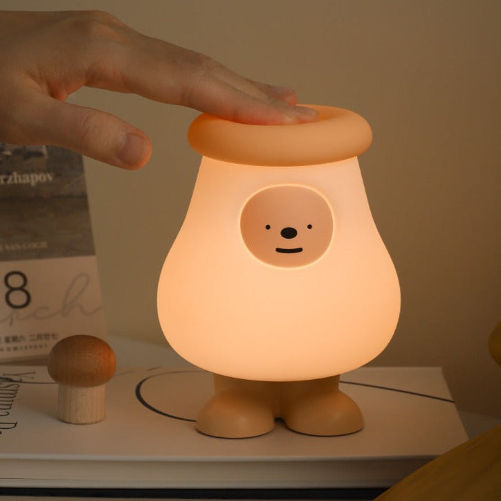 Mushroom Magic: Cute Rechargeable Silicone Bedside Night Light