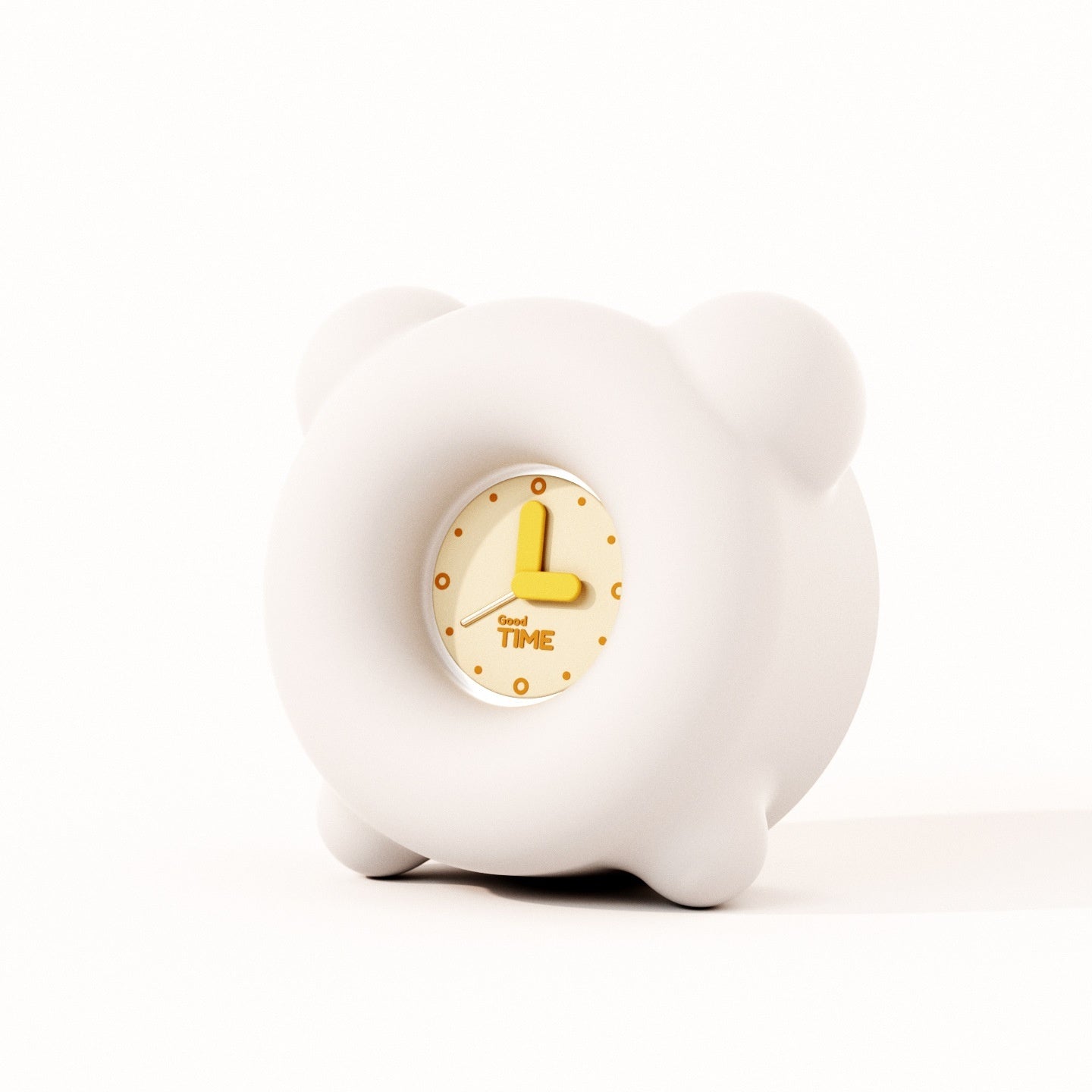 Cheery Cartoon Alarm Clock: Silicone Bedside Pat Night Lamp