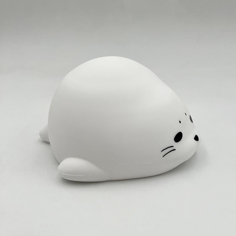 Cute Seal Glow: Silicone Night Light