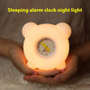 Cheery Cartoon Alarm Clock: Silicone Bedside Pat Night Lamp