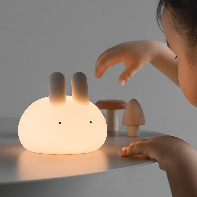 Whimsical Rabbit Balls Night Lamp: Clap On, Glow On!