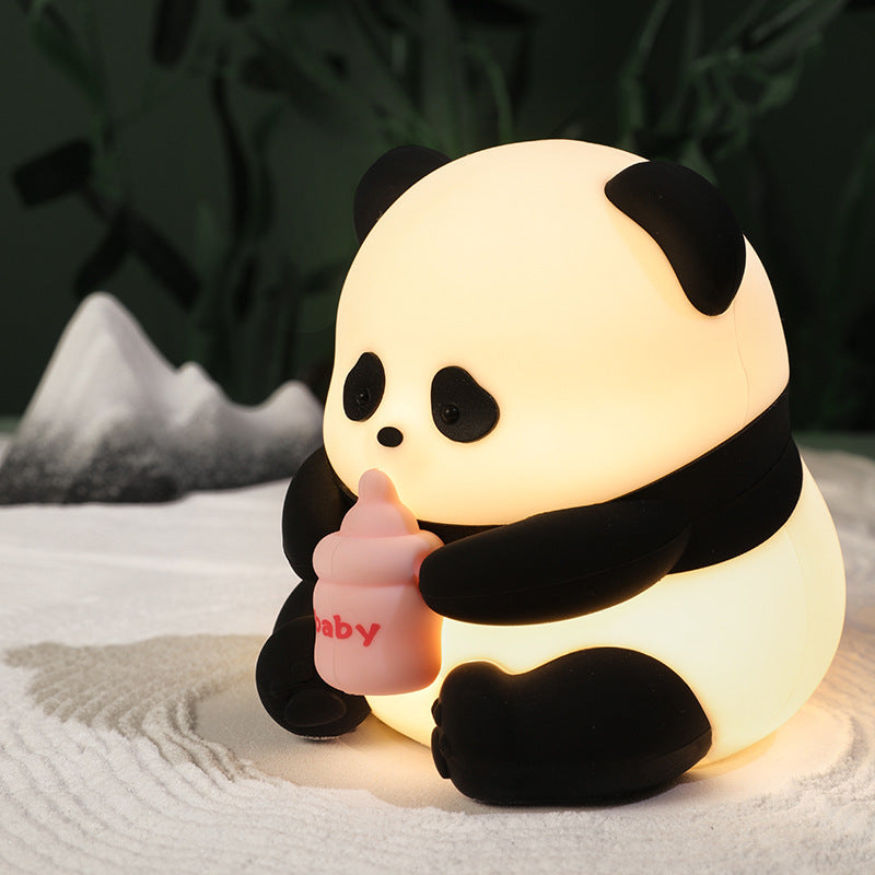 Blossom Panda: Colorful Silicone Pat Lamp