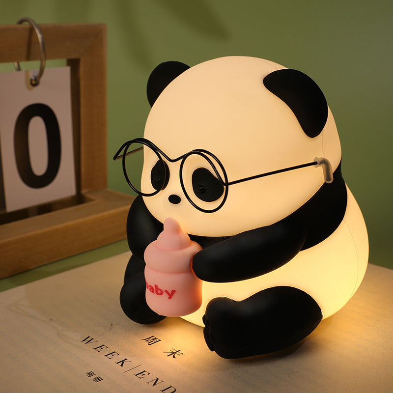 Blossom Panda: Colorful Silicone Pat Lamp