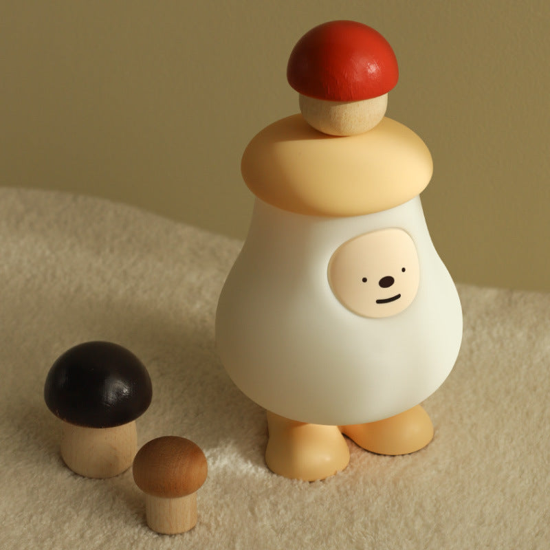 Mushroom Magic: Cute Rechargeable Silicone Bedside Night Light